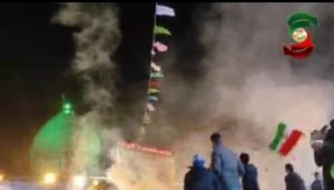 جشن پیروزی انقلاب با ندای الله اکبر  و رژه موتوری در آستانه‌اشرفیه و بندر کیاشهر +فیلم