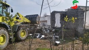 تخریب سه واحد ویلایی و آزد سازی ۱۰ هکتار زمین متصرفی در بخش مرکزی آستانه اشرفیه