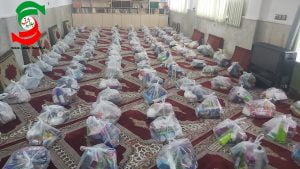 توزیع سومین مرحله بسته های معیشتی  کارمندان انتظامی آستانه اشرفیه در سال جاری