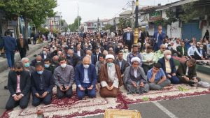 نماز عید سعید فطر در آستانه اشرفیه برگزارشد +فیلم و عکس