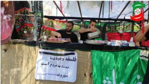 برپایی ایستگاه های صلواتی عاشورایی جوانان بندر کیاشهر