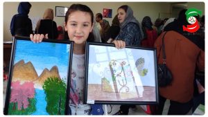 برگزاری نمایشگاه گروهی رنگ های کودکانه هنرجویان کودک در بندر کیاشهر + عکس