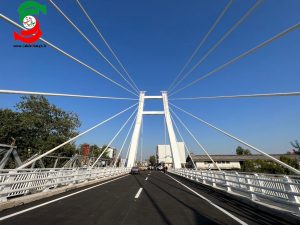 نخستین پل کابلی شمال کشور در  آستانه اشرفیه افتتاح شد