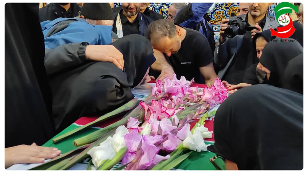 وداع مردم شهرستان آستانه اشرفیه با شهید مدافع امنیت #مجید یوسفی+عکس