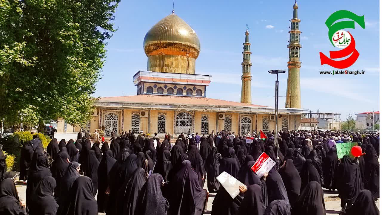 راه پیمایی روز قدس شهرهای آستانه اشرفیه و بندر کیاشهر درقاب دروبین «جلال شرق»