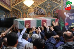 گزارش تصویری از تشییع یک شهید گمنام همراه با عزاداری لیله القدردر آستانه اشرفیه