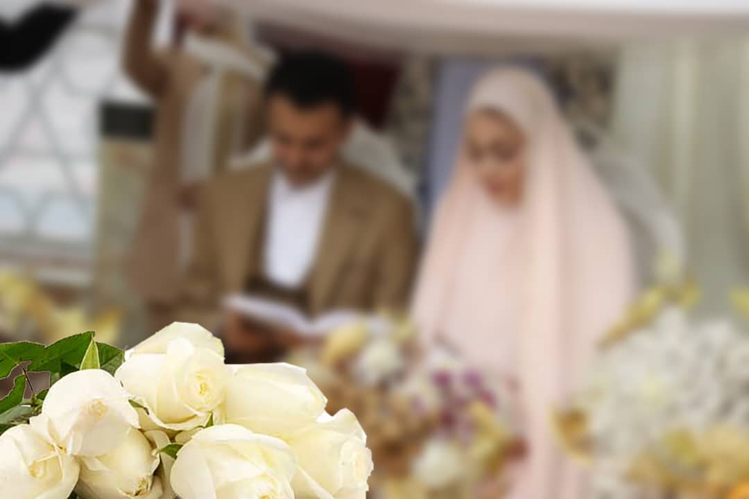 آئین عقد کنان دو زوج رسانه ای در جوار گلزارشهدای آستانه اشرفیه