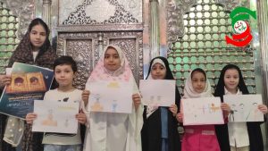 برگزاری مسابقه نقاشی جشنواره کتابخوانی رضوی در آستانه اشرفیه