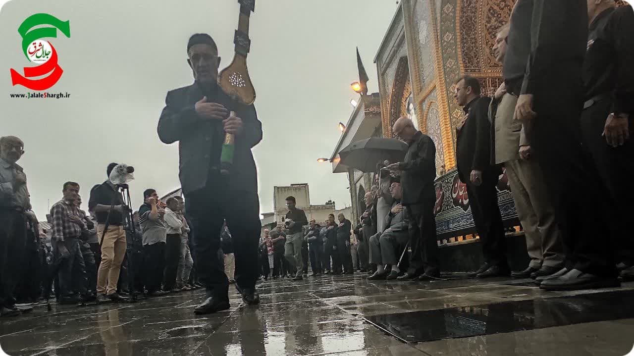 گزارش تصویری از مراسم سنتی علم بندی عزای حسینی در آستانه اشر فیه