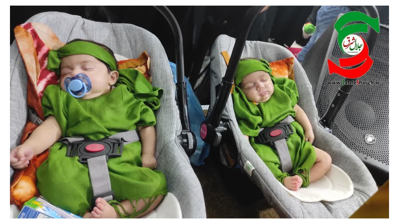 گزارش تصویری از مراسم شیر خوارگان حسینی در آستانه اشرفیه