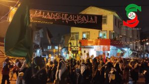 آئین  نمادین به خاک‌سپاری شهدای کربلا در آستانه اشرفیه برگزارشد+ عکس و فیلم