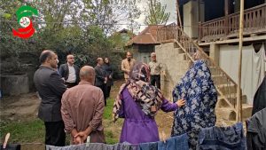 دیدار با خانواده توانخواه بهزیستی و ایتام کمیته امداد شهرستان آستانه اشرفیه