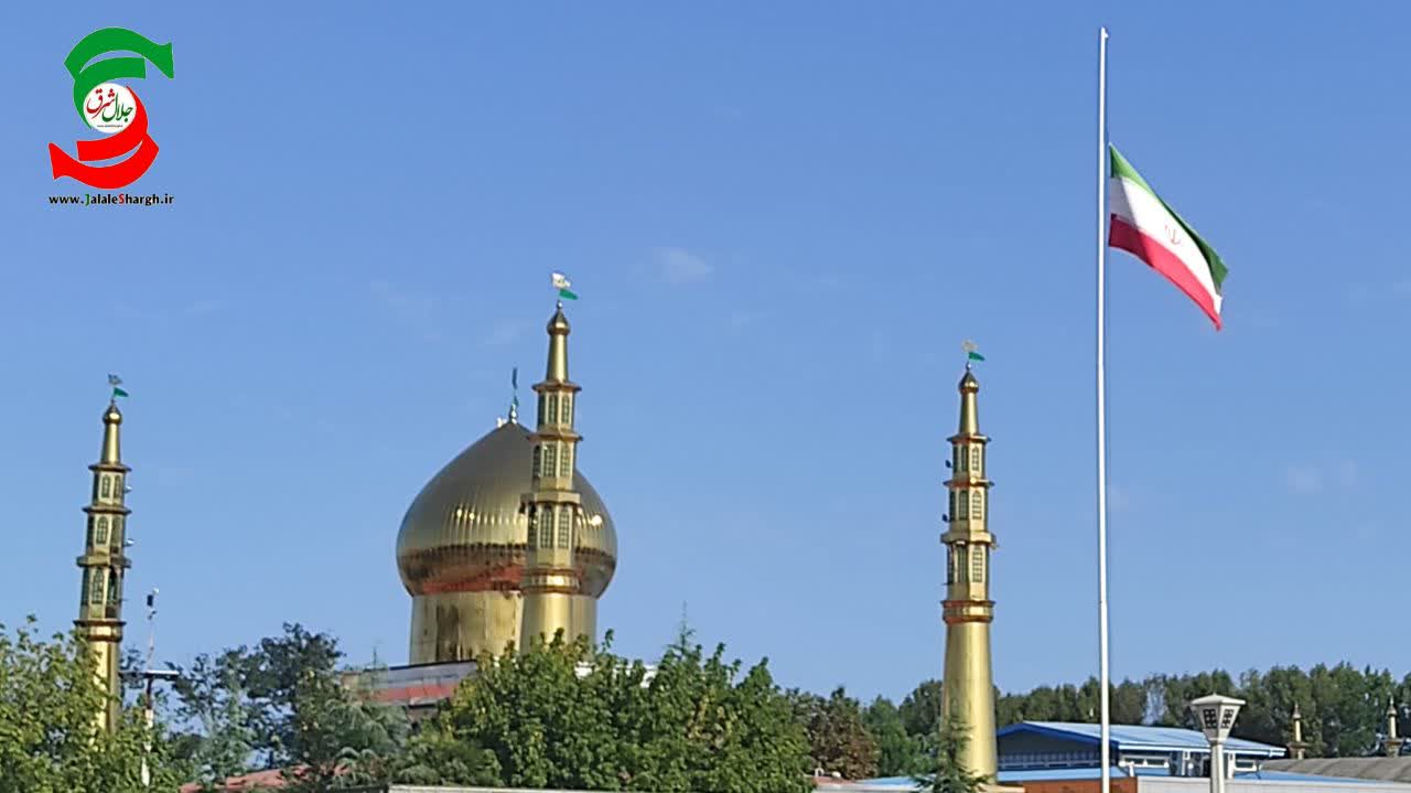 برافراشتن پرچم در صبحگاه مشترک و گل افشانی مزار شهدای شهرستان آستانه اشرفیه + تصاویر