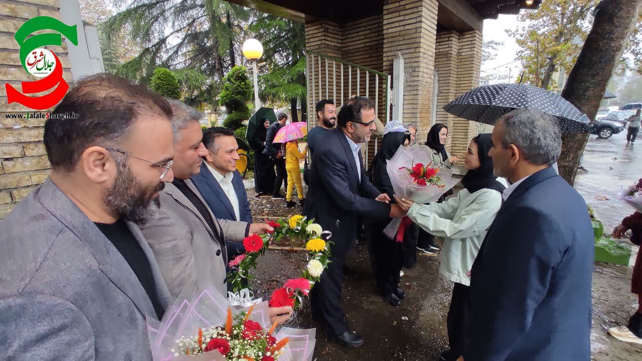 آئین استقبال از سارا بهمنیار ؛ مدالآور آستانه اشرفیه در بازیهای آسیایی هانگژو به روایت تصویر