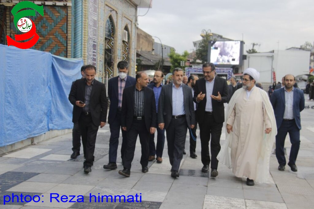 بازدید رئیس هیات مدیره و مدیر عامل شرکت بازآفرینی شهری کشور از طرح بازگشایی خیابان ۳۵ متری و طرح توسعه حرم آستانه اشرفیه