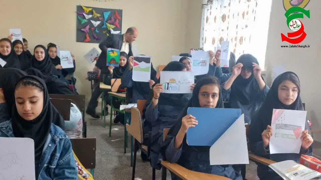 برگزاری مسابقه نقاشی به منظور حمایت از کودکان مظلوم غزه در مدارس  آستانه اشرفیه و بندر کیاشهر برگزارشد