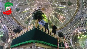 حرم مطهر سلطان سید جلال الدین اشرف (ع)آستانه اشرفیه سیاه پوش شد+فیلم و عکس