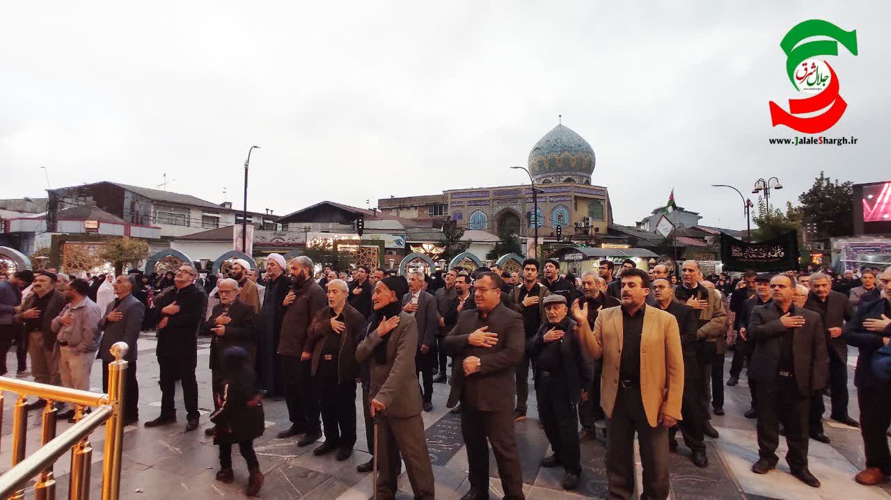 برپایی مراسم عزاداری شهادت فاطمه زهرا و تجمع فاطمیون در حرم مطهر آستانه اشرفیه
