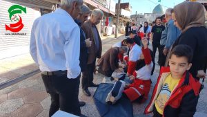 سلسله آموزش‌های ایستگاهی جمعیت هلال احمر  آستانه اشرفیه  برگزارشد