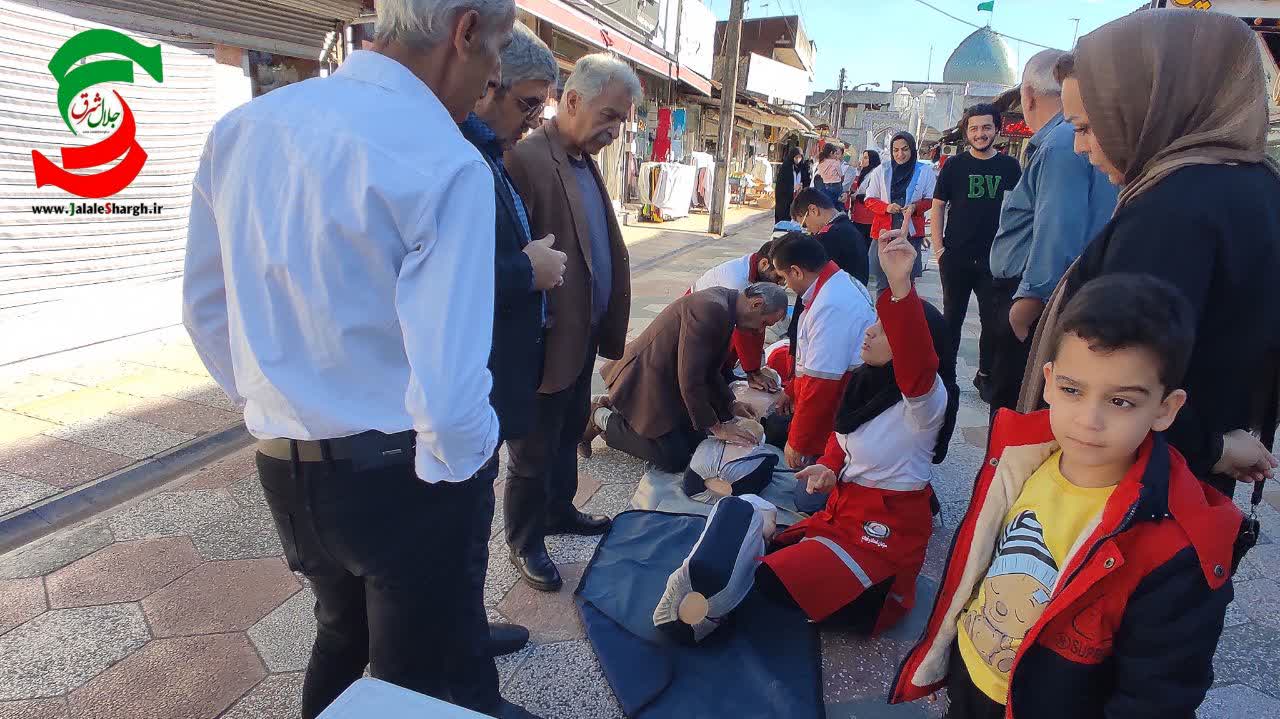 سلسله آموزش‌های ایستگاهی جمعیت هلال احمر  آستانه اشرفیه  برگزارشد