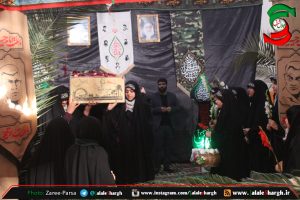 پیکر شهید گمنام  دفاع مقدس زینت بخش مدرسه ی دخترانه آیت الله وحیدآستانه اشرفیه+عکس