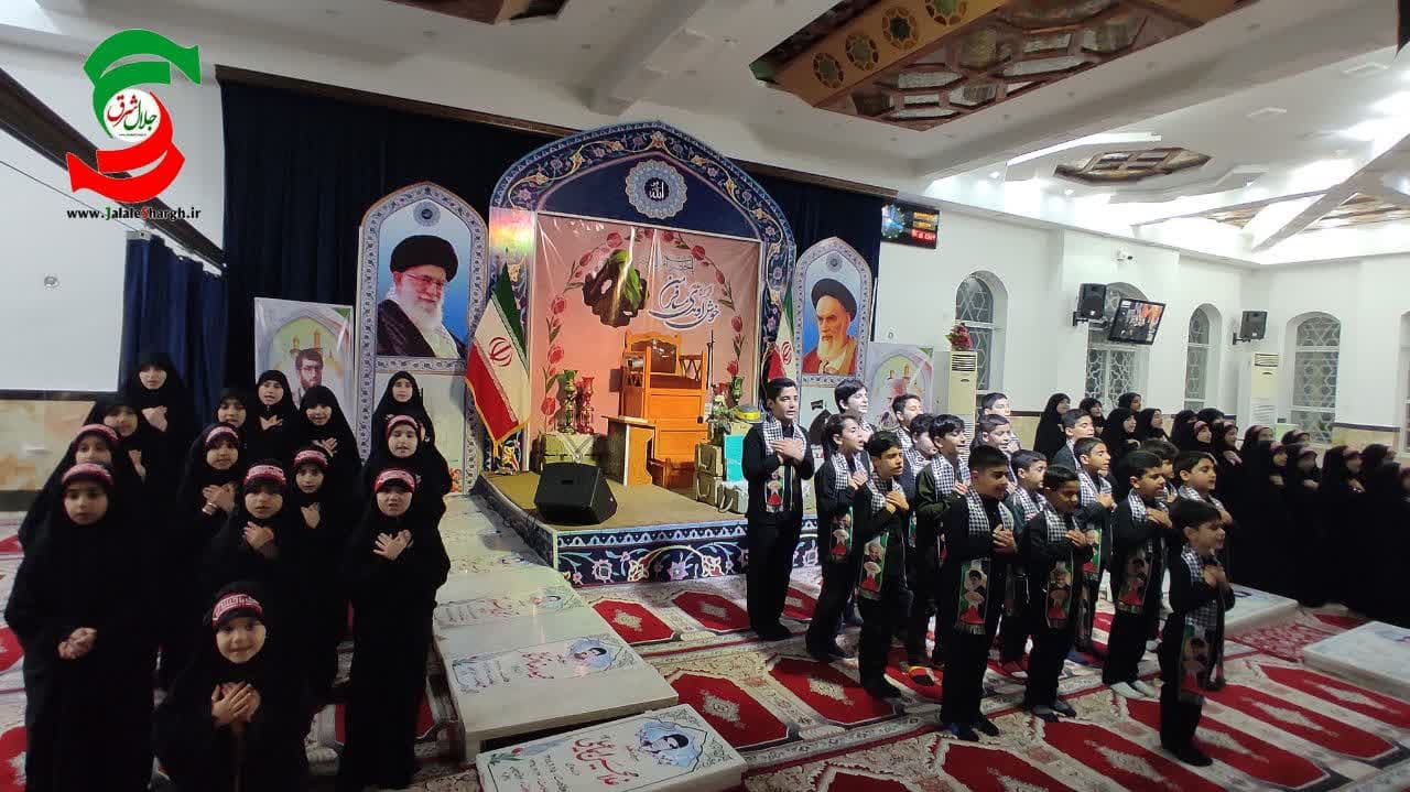 وداع با شهید گمنام در میعادگاه شهدای آرمیده درگلزار آستانه اشرفیه + عکس