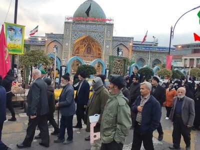 عزاداری کاروان حضرت زینب(س) از شهرستان نکا در حرم سلطان سید جلال الدین اشرف آستانه اشرفیه