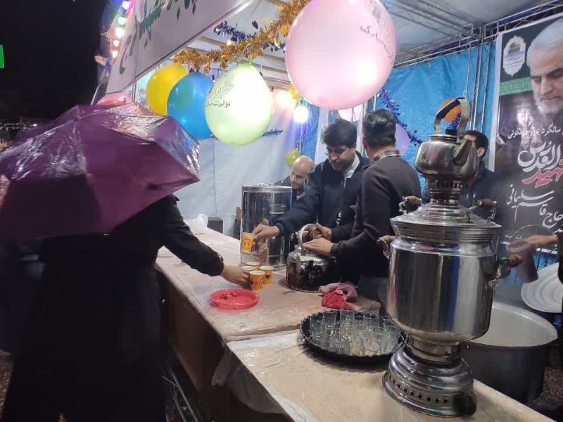 برپایی ایستگاه صلواتی از نیمه شعبان تاپایان انتخابات در آستانه اشرفیه