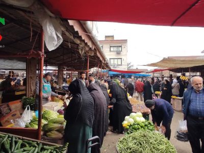 عکس و فیلم از دو شنبه بازار نوروزی در آستانه اشرفیه