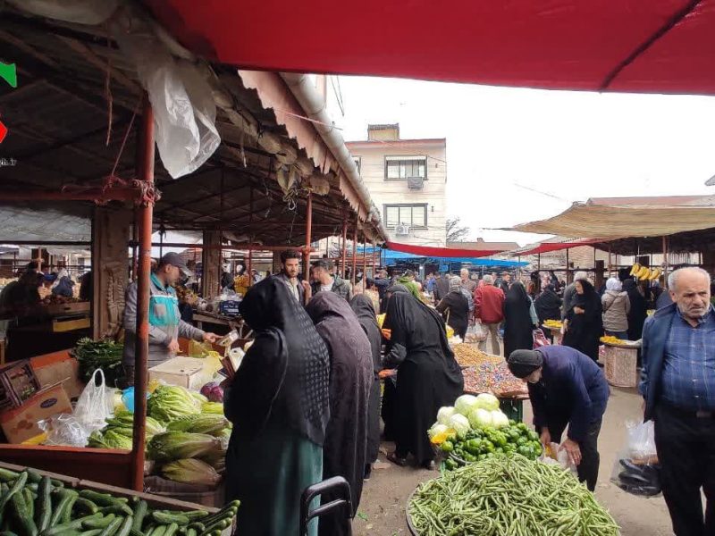 عکس و فیلم از دو شنبه بازار نوروزی در آستانه اشرفیه