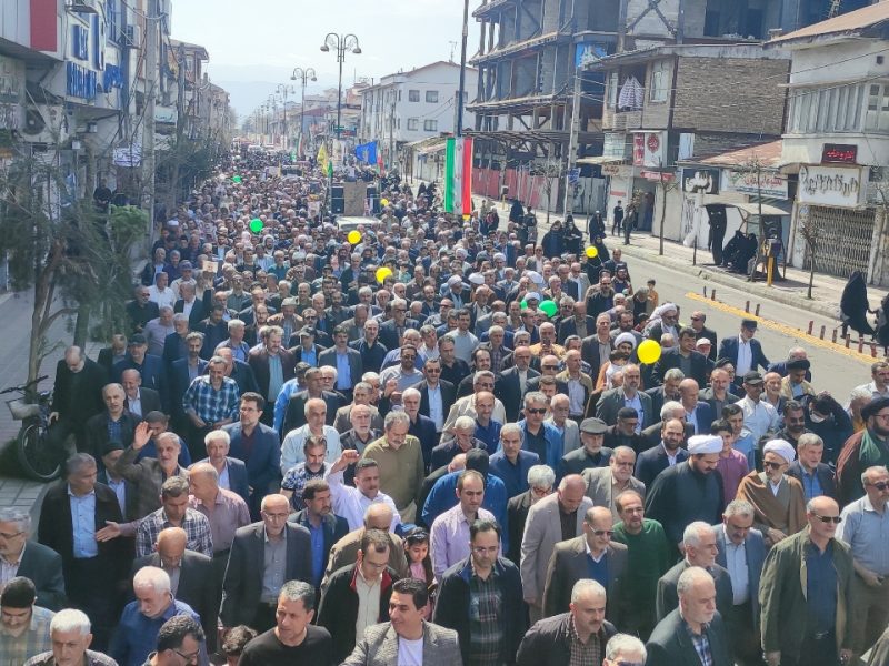 راه پیمایی روز جهانی قدس آستانه اشرفیه  و کیاشهردر قاب تصویر «جلال شرق»+فیلم