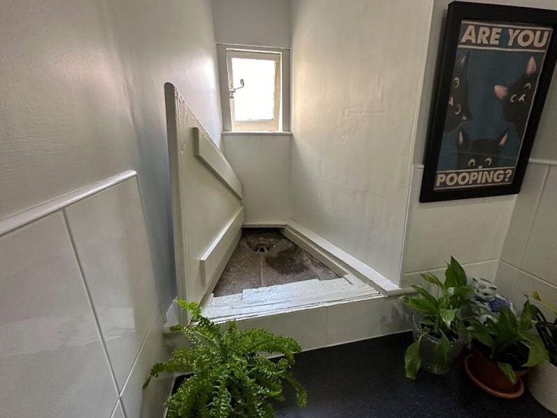 یک زوج انگلیسی که به تازگی به خانۀ جدیدشان در شهر لینکلن نقل مکان کرده بودند، بعد از باز کردن یک دریچۀ چوبی در توالت خانه‌شان، یک چهرۀ عجیب ۶۰۰ ساله را که در آنجا پنهان شده بود مشاهده کردند.