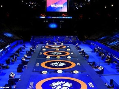 مراسم افتتاحیه قبل از فینال ۵ وزن نخست برگزار شد