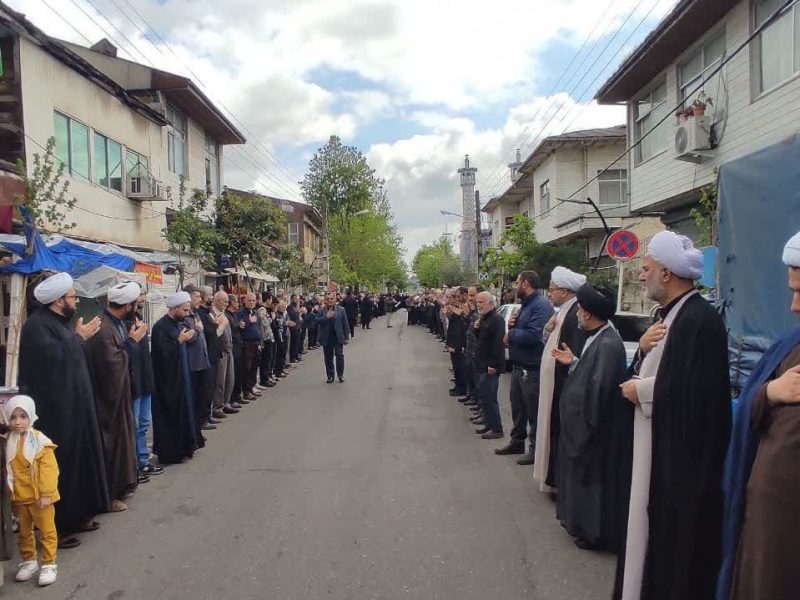 مراسم عزاداری در شهر مذهبی آستانه اشرفیه برگزارشد + عکس