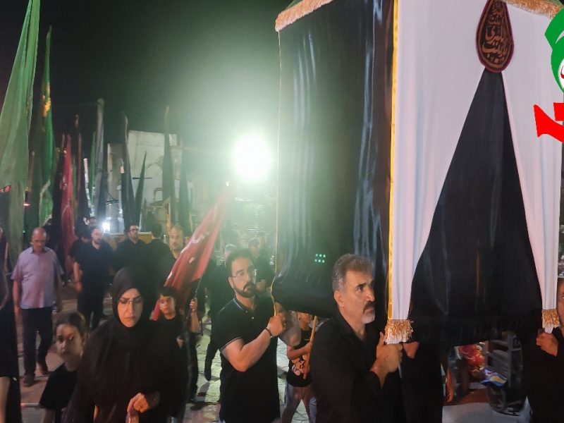 مراسم خیمه گردانی در آستانه اشرفیه برگزارشد+ فیلم و عکس