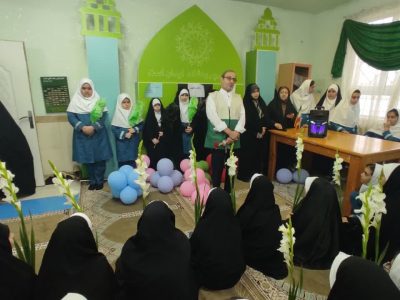 نواخته شدن «زنگ مهر رضوی» در مدرسه شاهد دخترانه آستانه اشرفیه