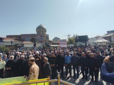 عزاداری مردم آستانه اشرفیه در رثای شهادت سید حسن نصرالله دبیر کل حزب الله لبنان