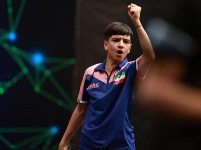 صعود نابغه ۱۴ ساله ایران به جمع ۸ نفر برتر تنیس‌روی‌میز نوجوانان جهان