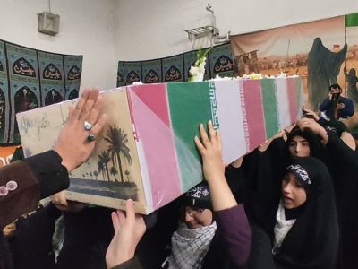 روایت وداع با شهید گمنام در آستانه اشرفیه + تصاویر