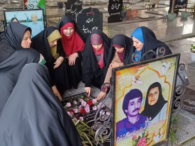 گلباران مزار نخستین بانوی شهیده رسانه کشور