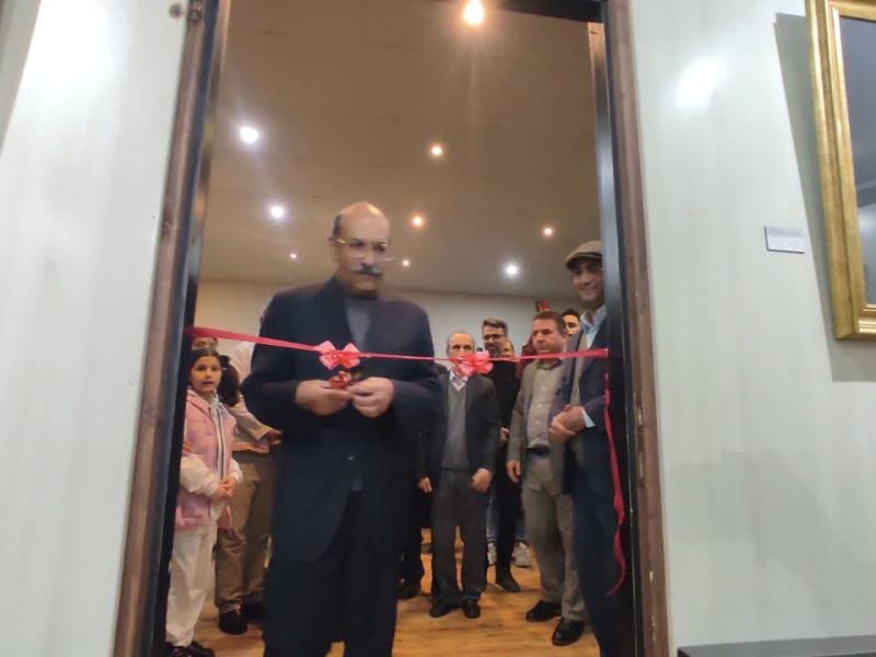 بزرگترین نمایشگاه خط شکسته نستعلیق استادان برتر کشوردر استانه  اشرفیه افتتاح شد+ تصاویر نمایشگاه