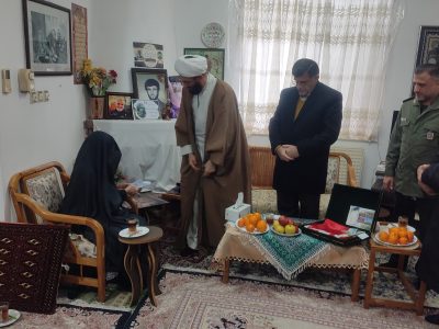 دیدار فرماندار ، امام جمعه و نماینده شهرستان آستانه اشرفیه با مادر شهید علی عباسی کیسمی