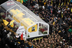 آیین تشییع پیکر شهید سیدحسن نصرالله – بیروت+ عکس