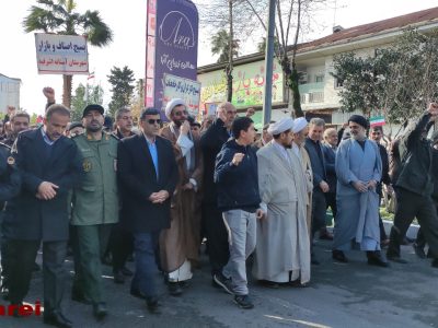 راه پیمایی ۲۲ بهمن شهر آستانه اشرفیه در قاب دوربین « جلال شرق»۱