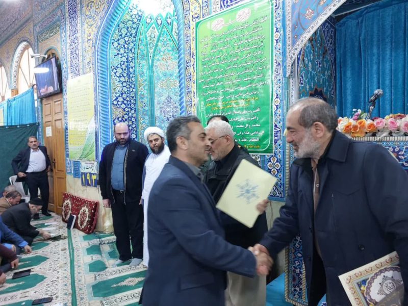 مراسم تکریم و معارفه رئیس ستاد بازسازی عتبات عالیات بندرکیاشهر برگزار شد