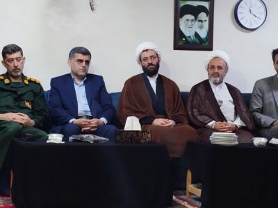 ادای احترام شورای تامین آستانه اشرفیه به خانواده شهید «گمنام باقری»