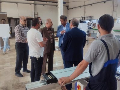 بررسی میدانی کارگاه های تولیدی، رئیس دادگستری و دادستانی آستانه اشرفیه + عکس