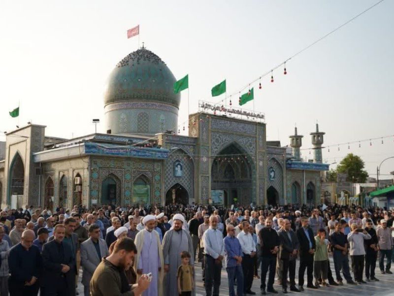 گزارش تصویری از کاروان سفره داران و خنچه‌بران غدیر در آستانه اشرفیه