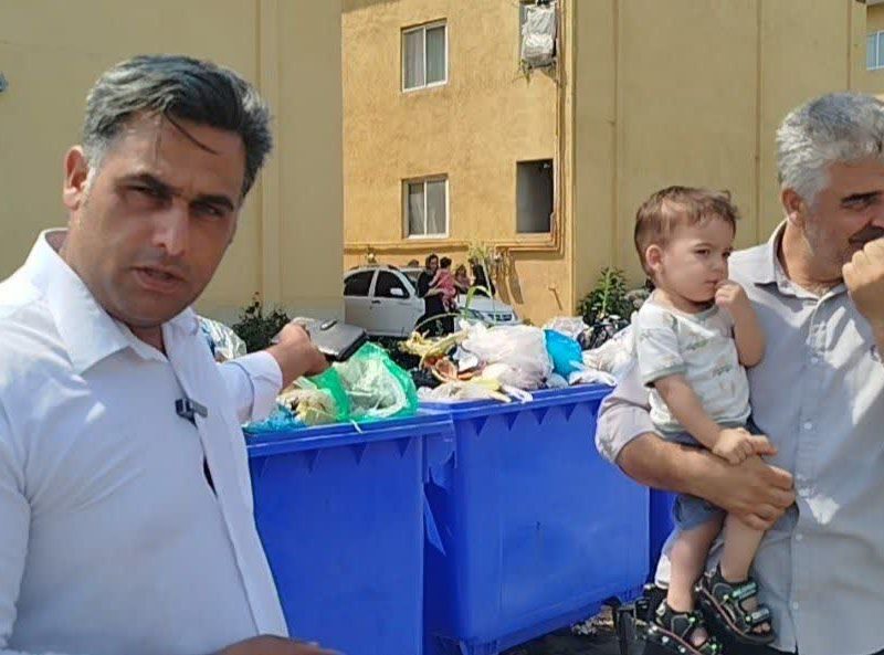 وضعیت نابسامان مدیریت پسماند در مجتمع ۲۵۲ واحدی مسکن مهر آستانه اشرفیه+ عکس و فیلم