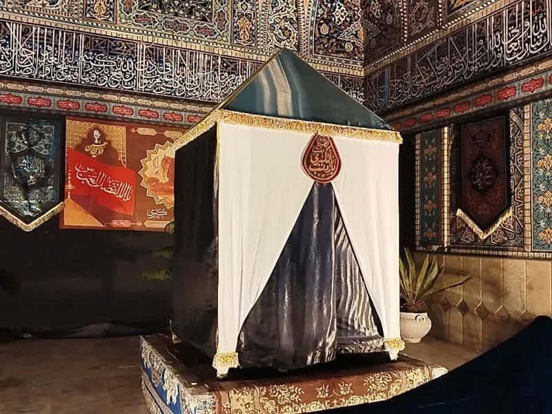 خیمه‌گردانی هیأت پرچمداران امام حسین (ع) در آستانه اشرفیه